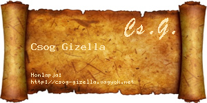 Csog Gizella névjegykártya