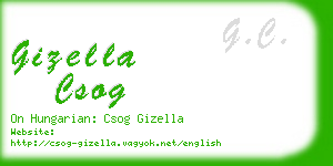 gizella csog business card